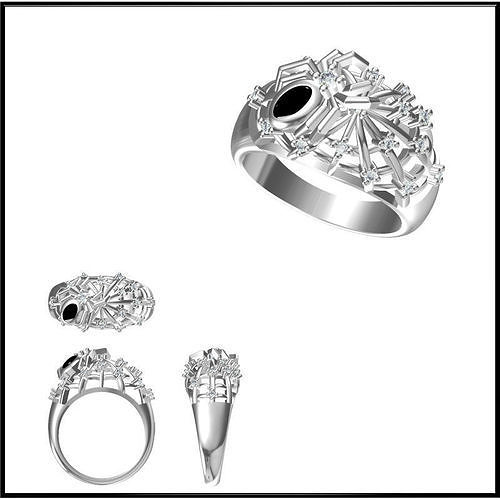JCD Format Special rings for women for sale 3dm jewelry files 3D print model