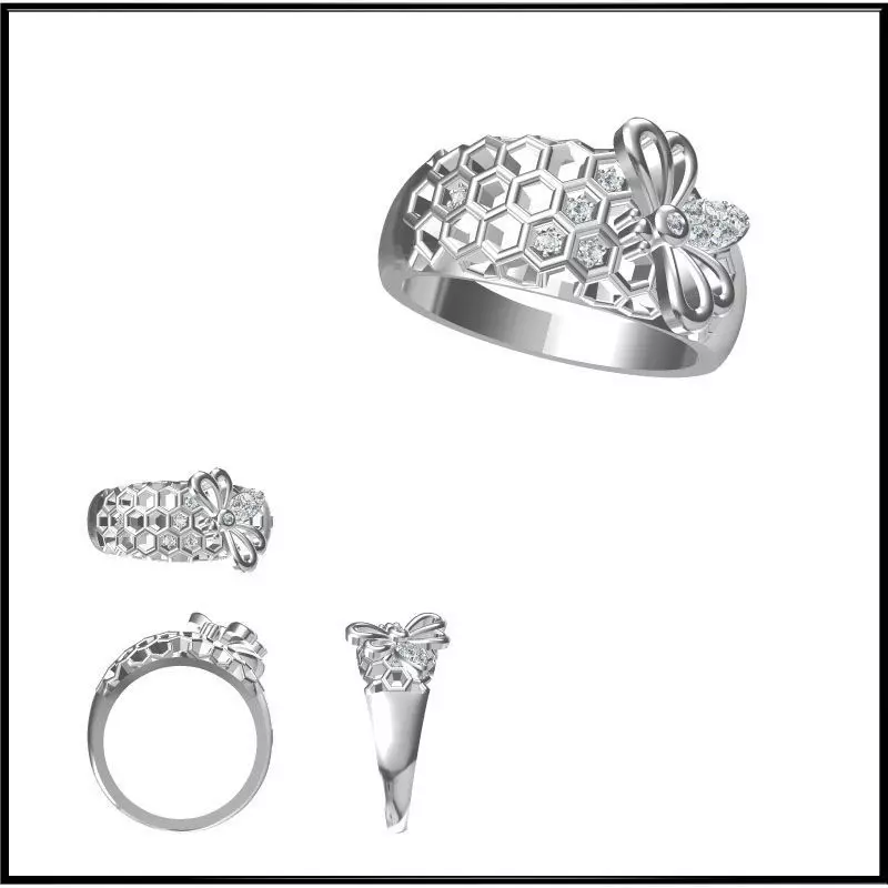 JCD Format Special rings for women cad special ring design 3D print model