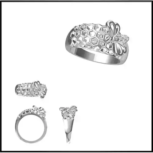 JCD Format Special rings for women cad special ring design