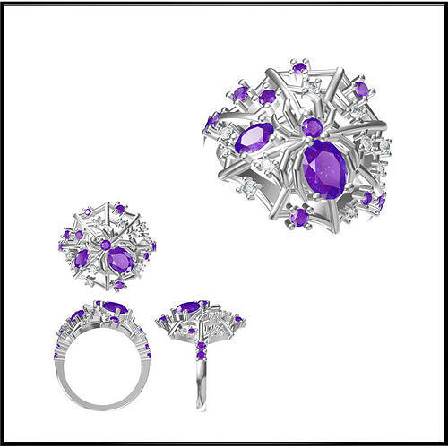 JCD Format Special rings for women 3d jewelry files for sale 3D print model