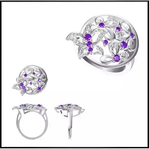 JCD Format Special rings for women 3d jewelry cad
