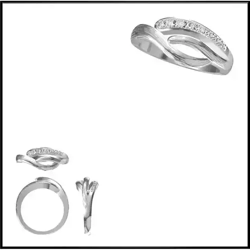 JCD Format  Diamond special rings jewelry cad cam masters