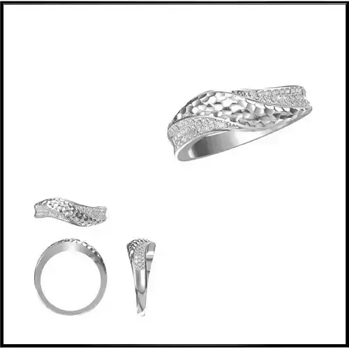 JCD Format  Diamond special rings jewelry cad