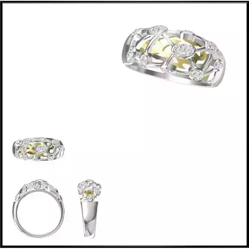 JCD Format  Diamond special rings jewelcad