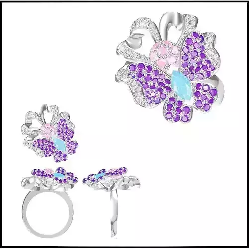 JCD Format  Diamond special rings cad cam jewelry