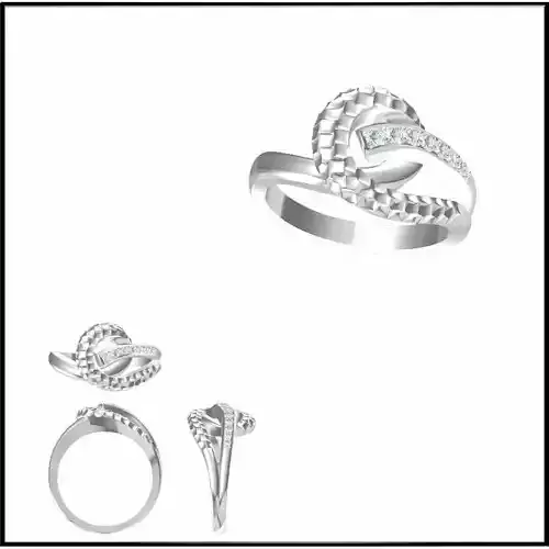 JCD Format  Diamond special rings autocad jewelry