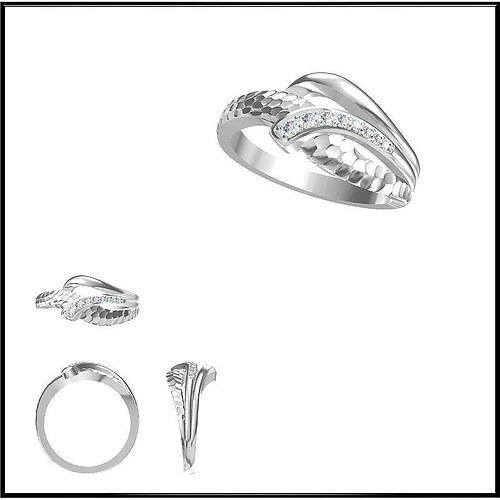 JCD Format  Diamond special rings 3d jewelry files for sale 3D print model
