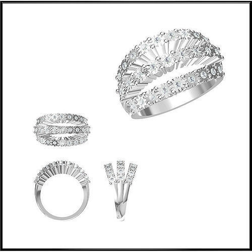 JCD Format Cheap special rings jewelers file set 3D print model