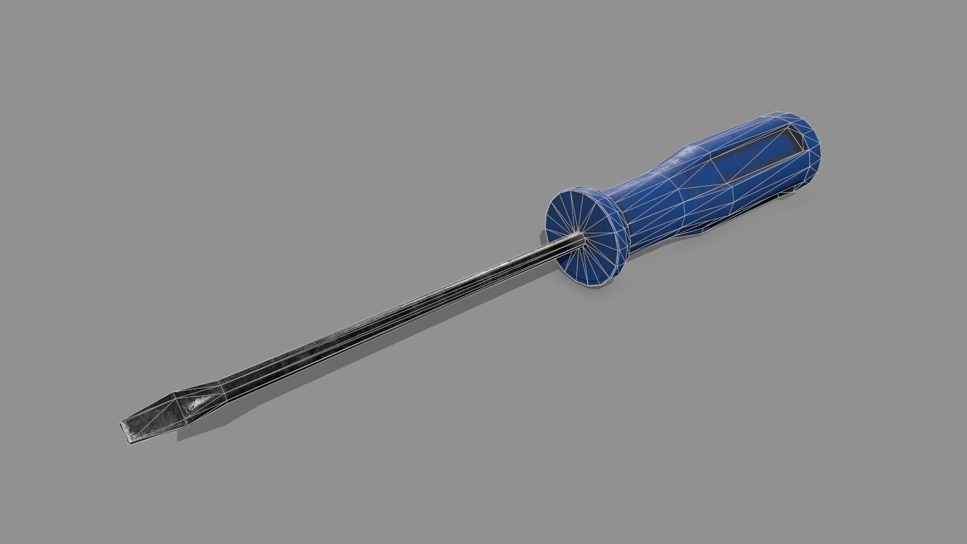 screwdriver Low-poly 3D model_6