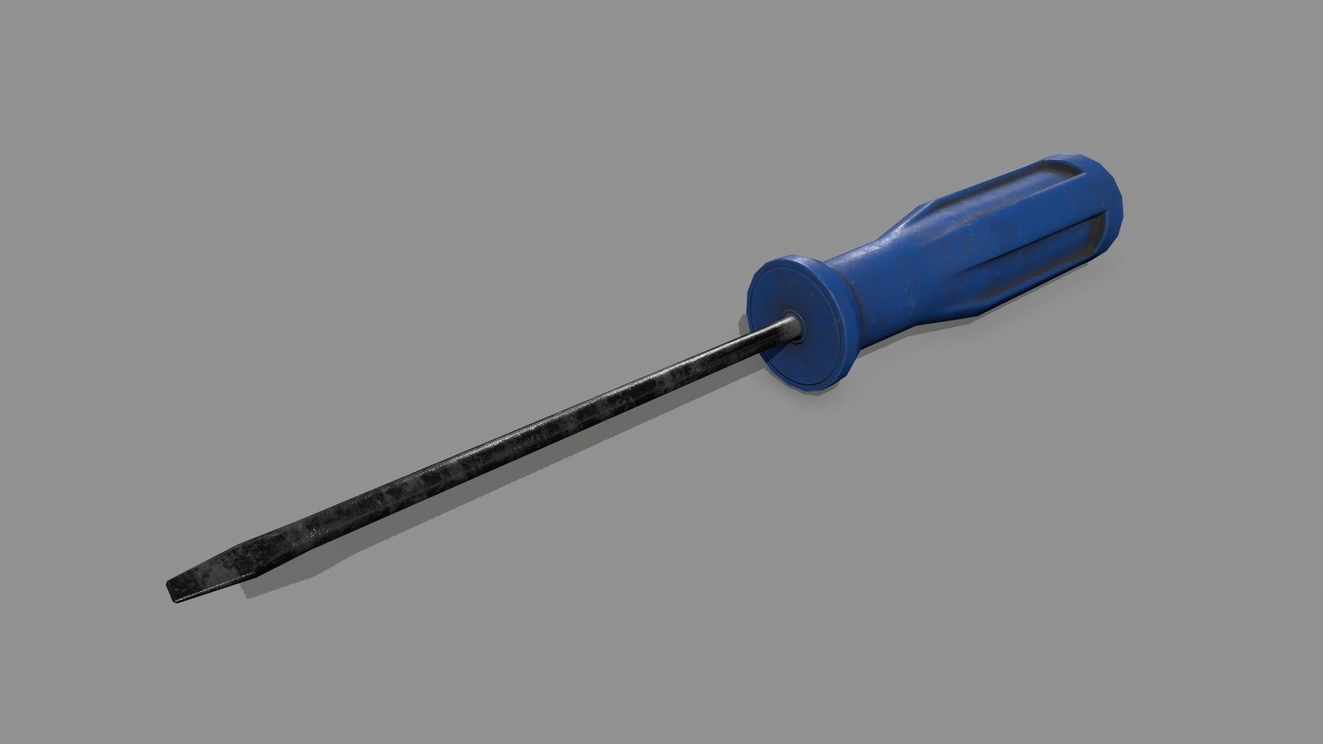 screwdriver Low-poly 3D model_2