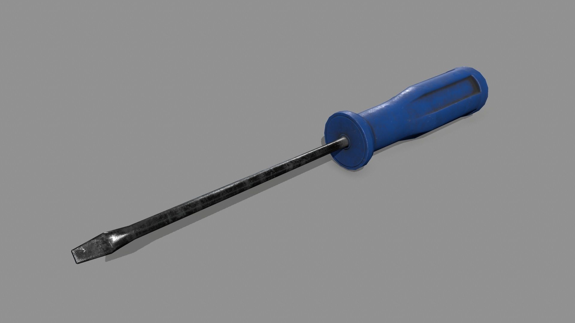 screwdriver Low-poly 3D model_3