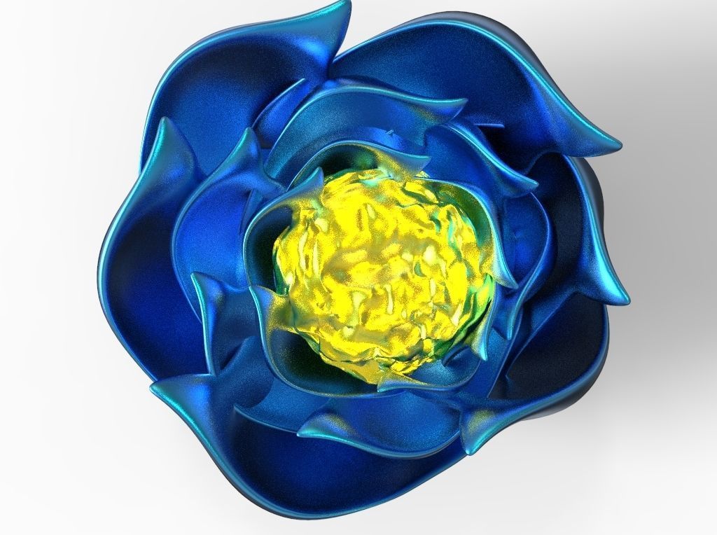 Flower 3D lotus 3D model_3