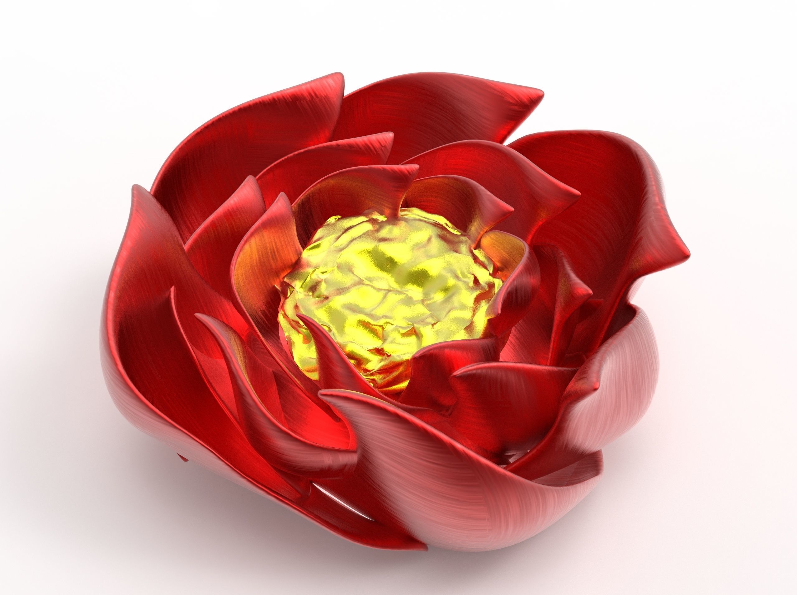 Flower 3D lotus 3D model_1