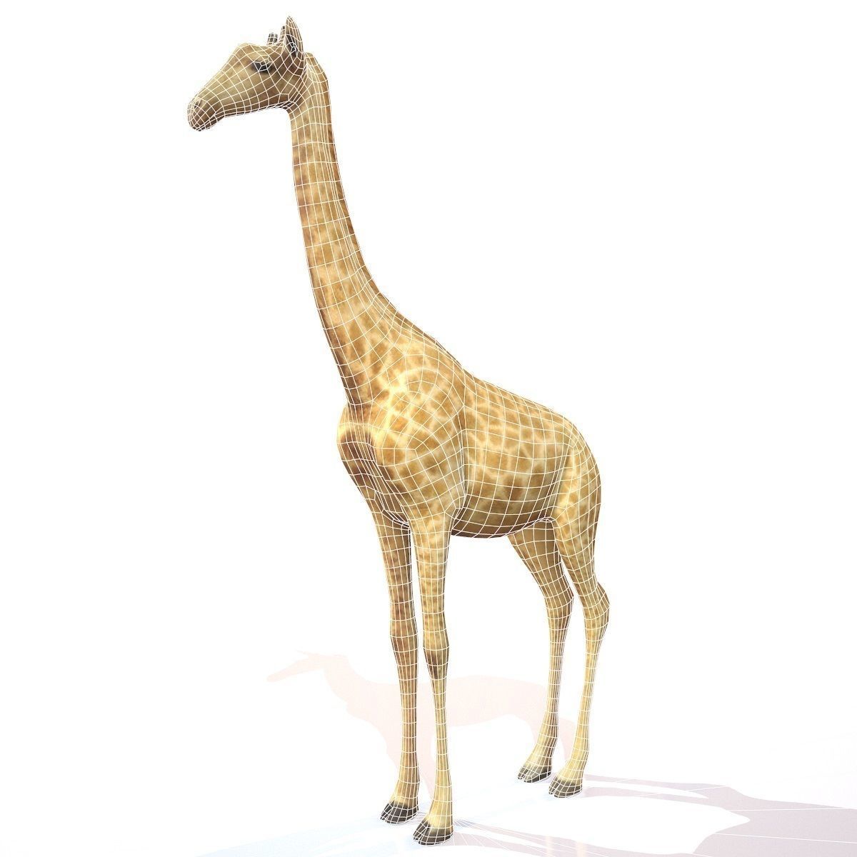 Giraffe Low-poly 3D model_3