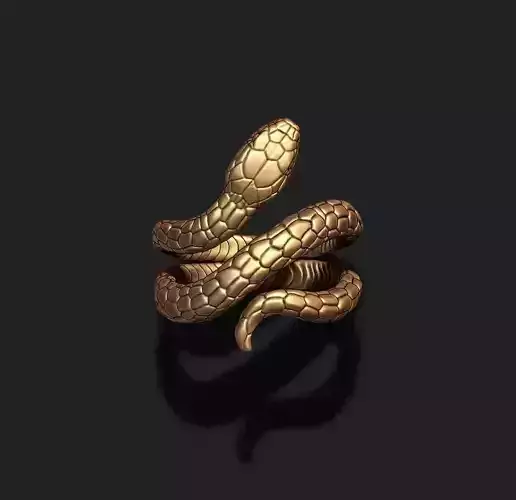 snake ring 3D print model