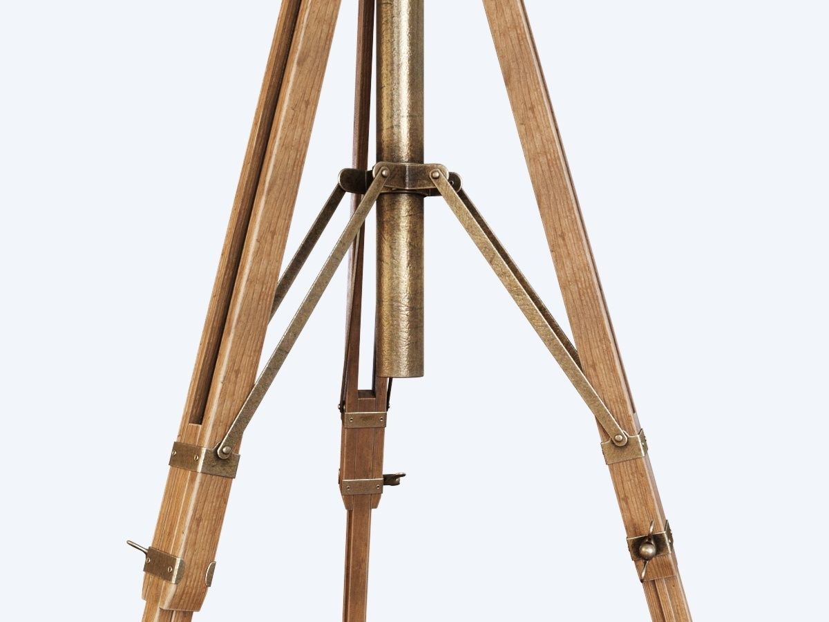 Vintage Wista Field Camera on a Tripod 3D model_13