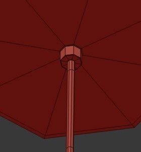 Untitled three spheres hanging from brass fixture 3D model_3