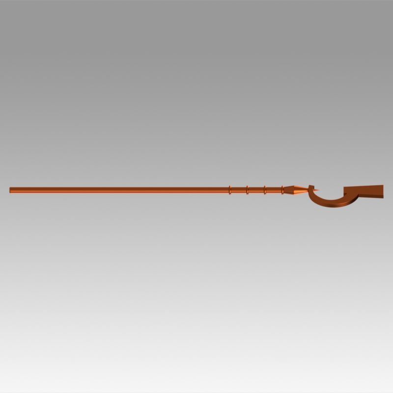 Log Horizon Shiroe Staves Cosplay Weapon Prop 3D print model_4
