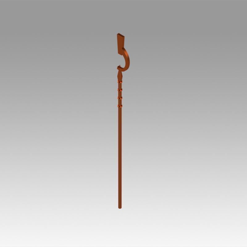 Log Horizon Shiroe Staves Cosplay Weapon Prop 3D print model_2