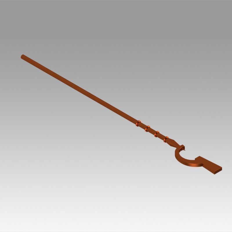 Log Horizon Shiroe Staves Cosplay Weapon Prop 3D print model_5