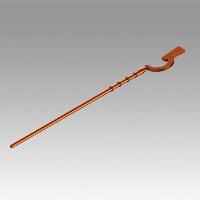 Log Horizon Shiroe Staves Cosplay Weapon Prop 3D print model_3