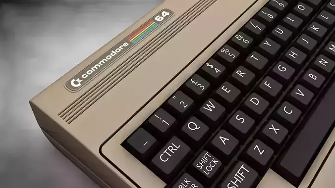Vintage computer Commodore 64 3D model Vintage computer Commodore 64 3D model