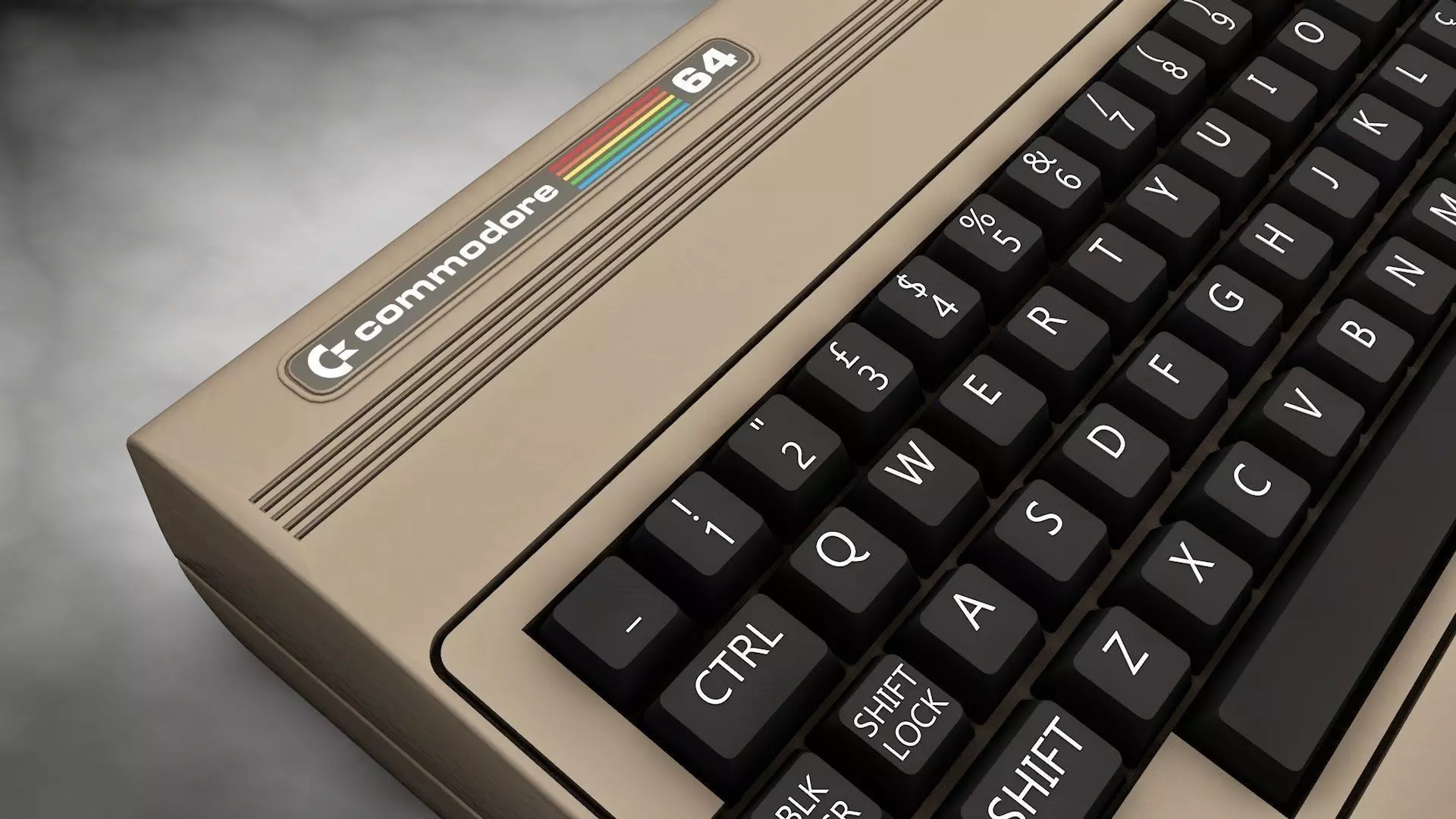 Vintage computer Commodore 64 3D model_0