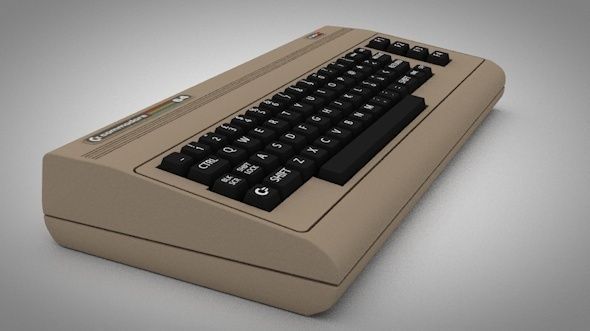 Vintage computer Commodore 64 3D model_8