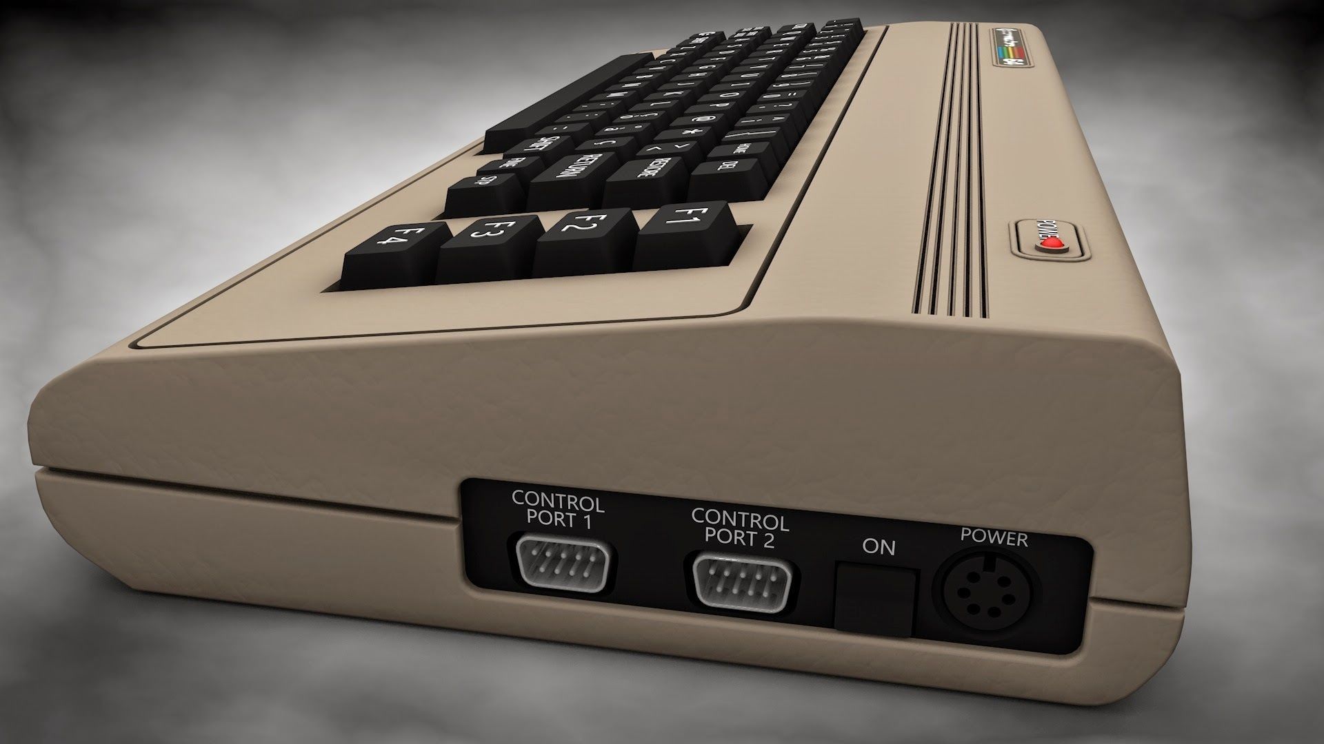 Vintage computer Commodore 64 3D model_1