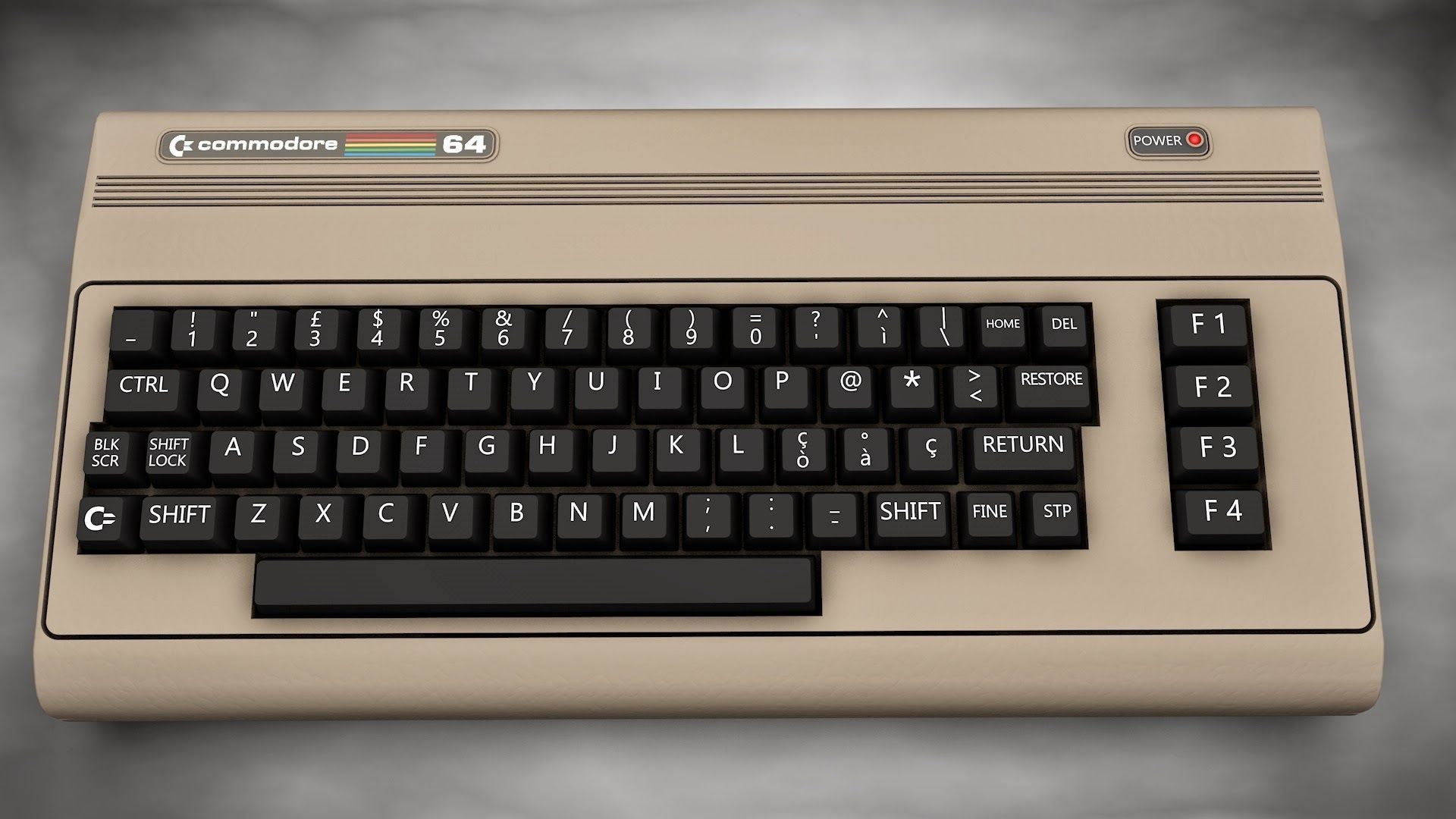 Vintage computer Commodore 64 3D model_2