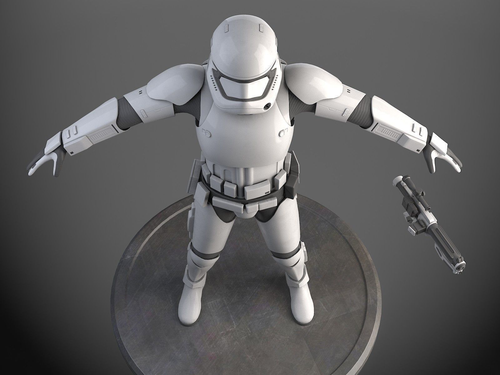 Star Wars First Order Stormtrooper Light 3D model_9