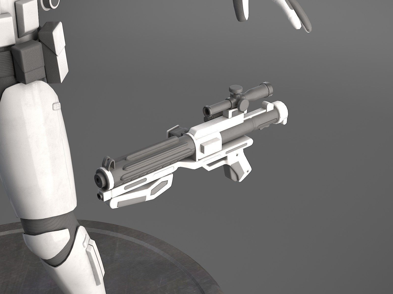 Star Wars First Order Stormtrooper Light 3D model_7