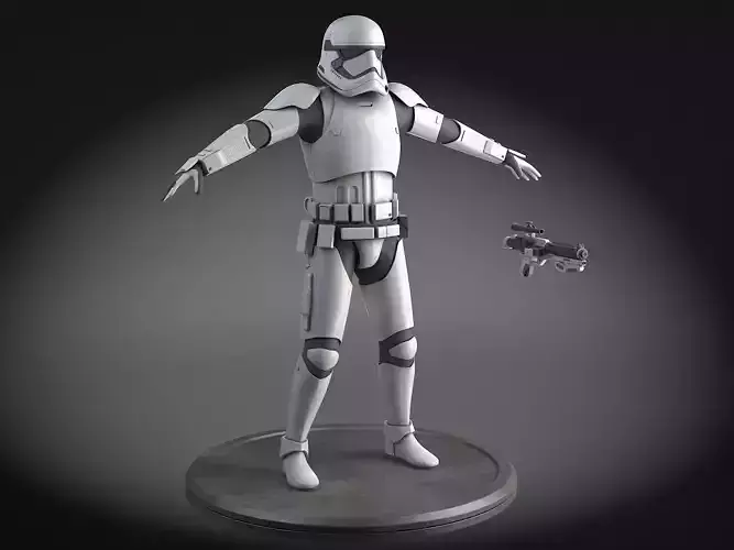 Star Wars First Order Stormtrooper Light 3D model