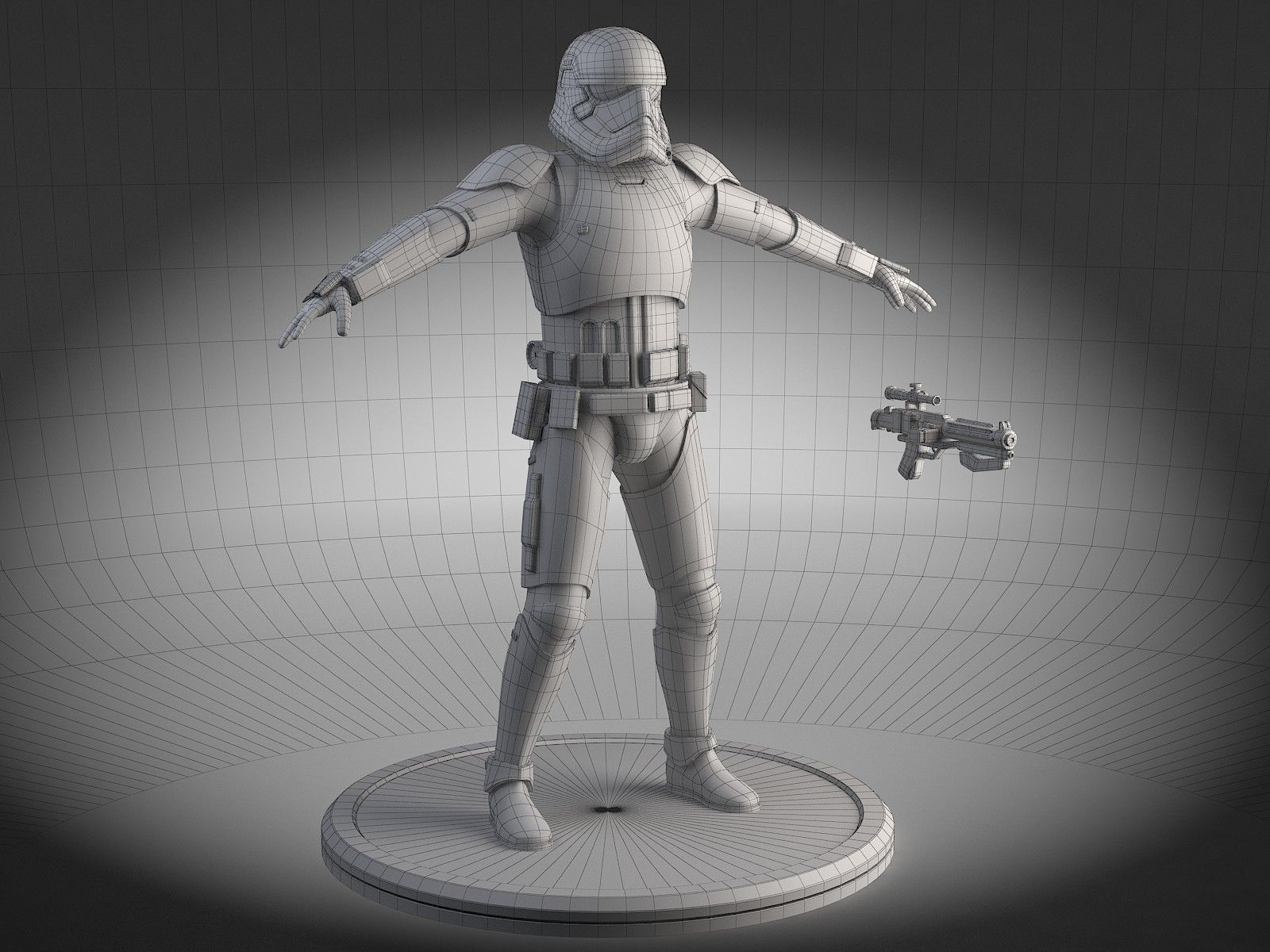 Star Wars First Order Stormtrooper Light 3D model_17