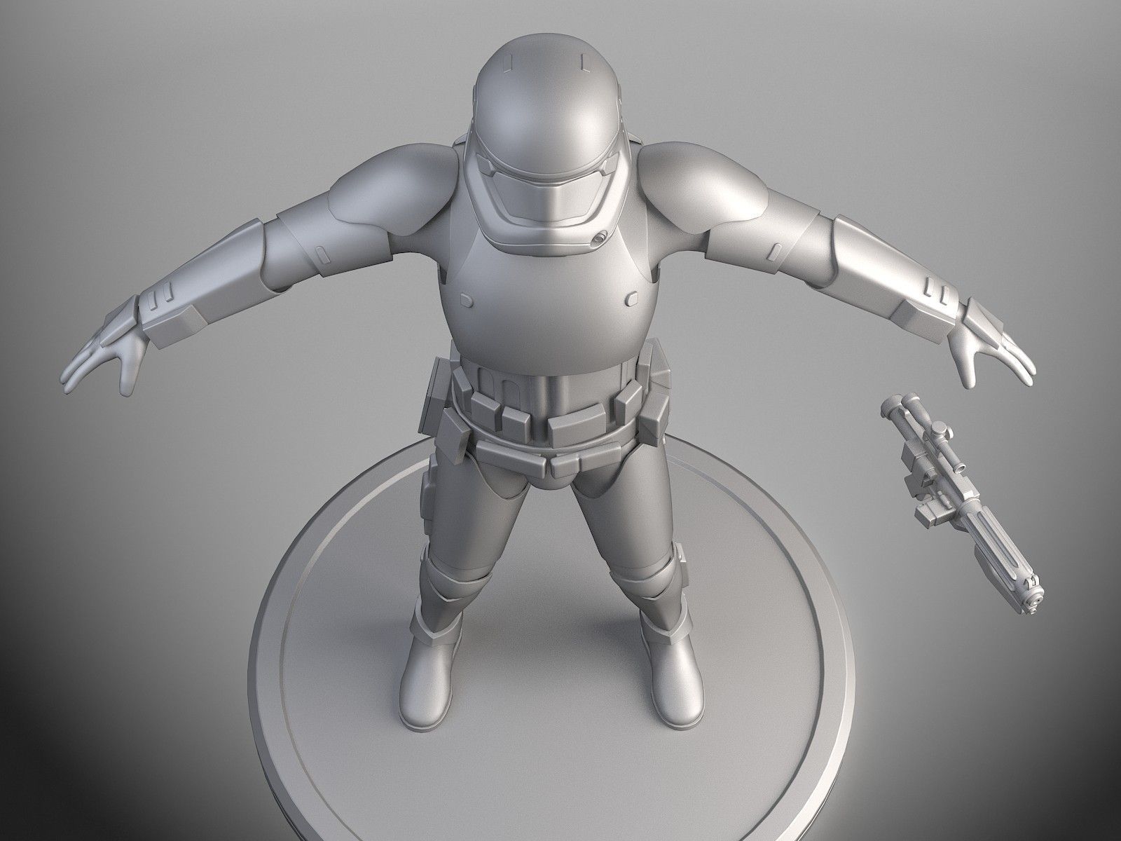 Star Wars First Order Stormtrooper Light 3D model_16