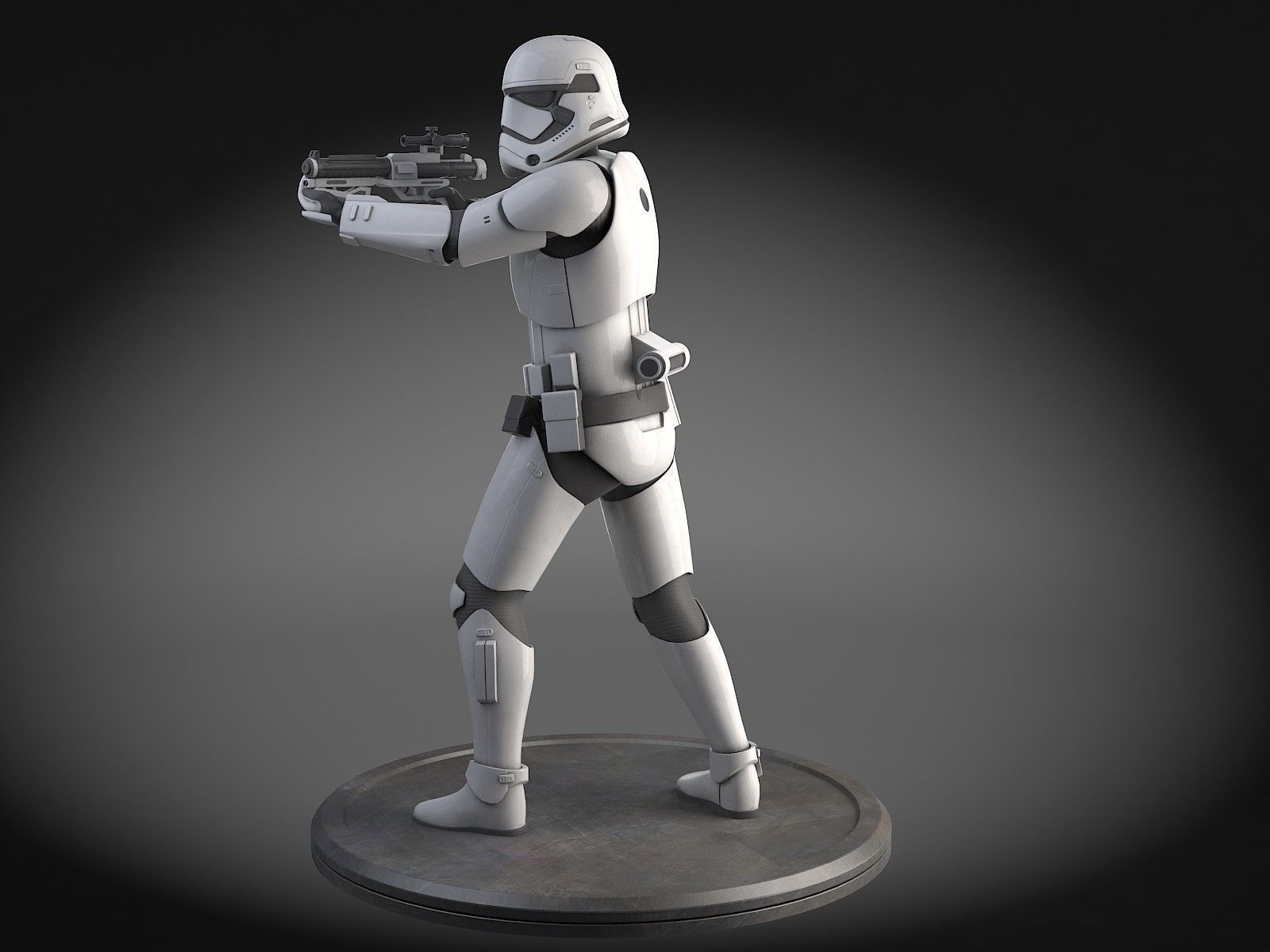 Star Wars First Order Stormtrooper Light 3D model_11