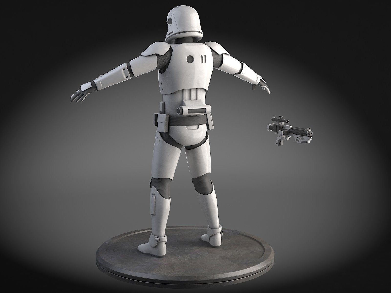 Star Wars First Order Stormtrooper Light 3D model_1