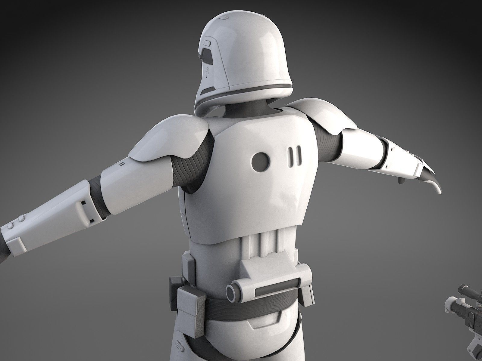 Star Wars First Order Stormtrooper Light 3D model_2