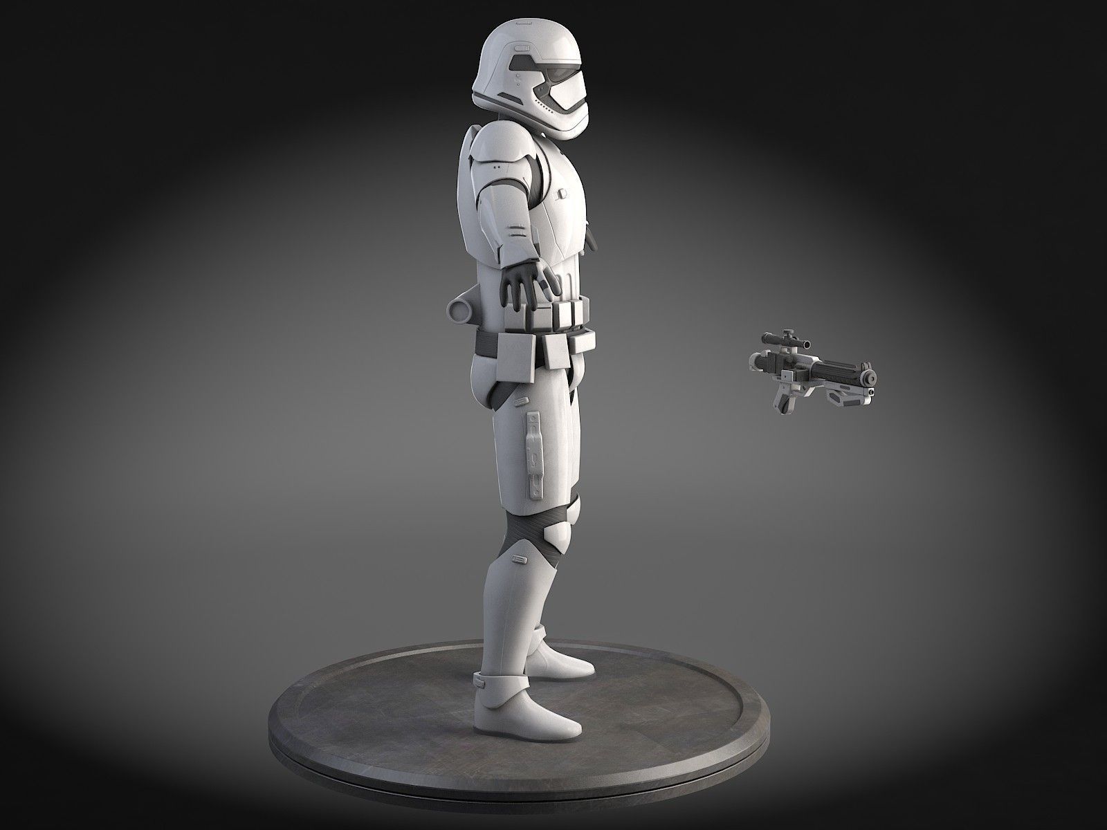 Star Wars First Order Stormtrooper Light 3D model_6