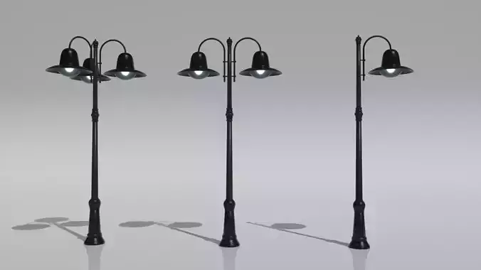 Street Light Low-poly 3D model
