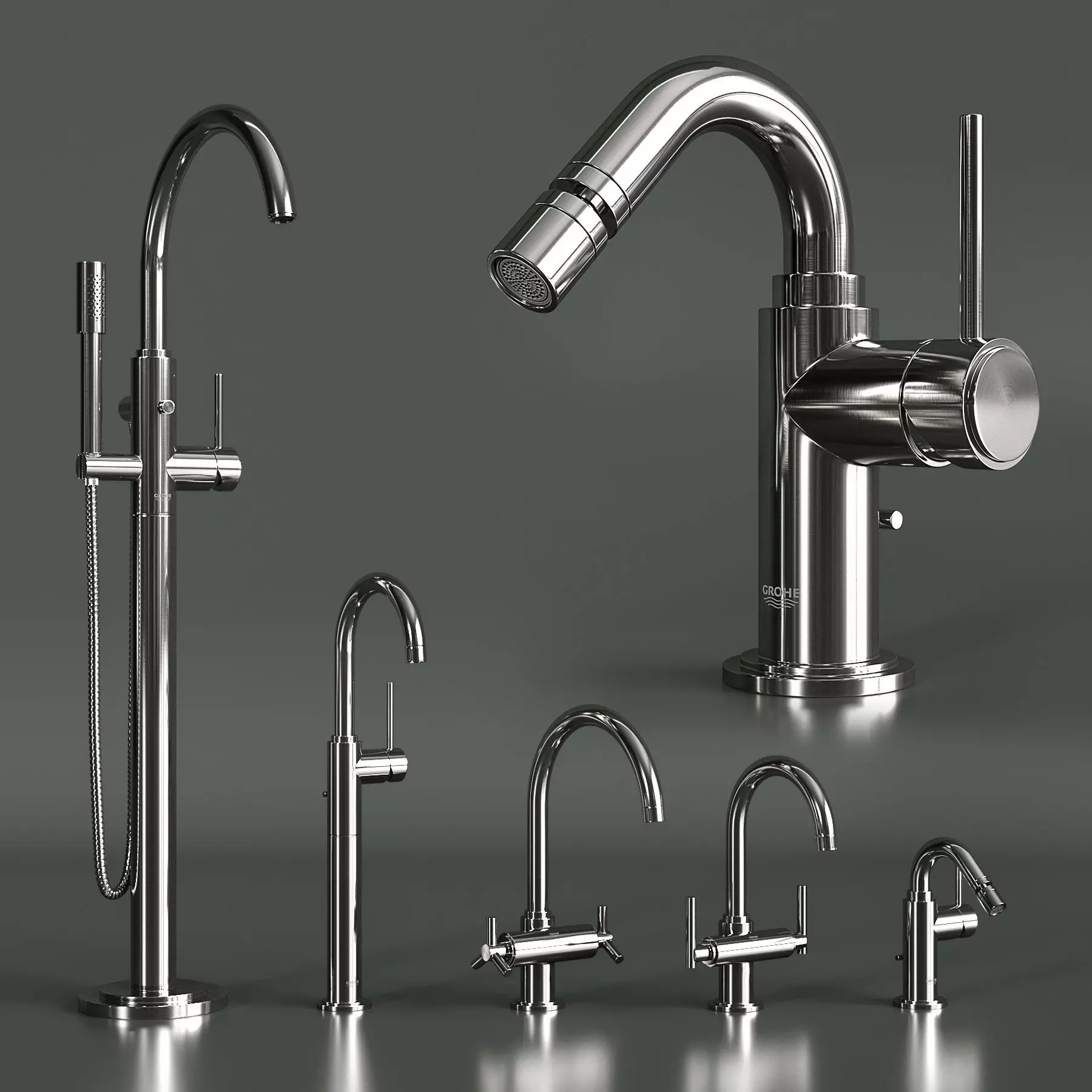 Faucets grohe atrio 3D model_0