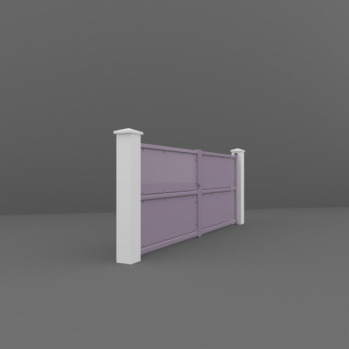 Outdoor Gate 3D model_2