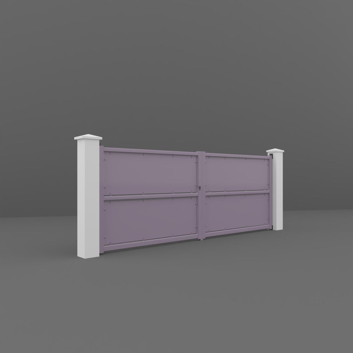 Outdoor Gate 3D model_1