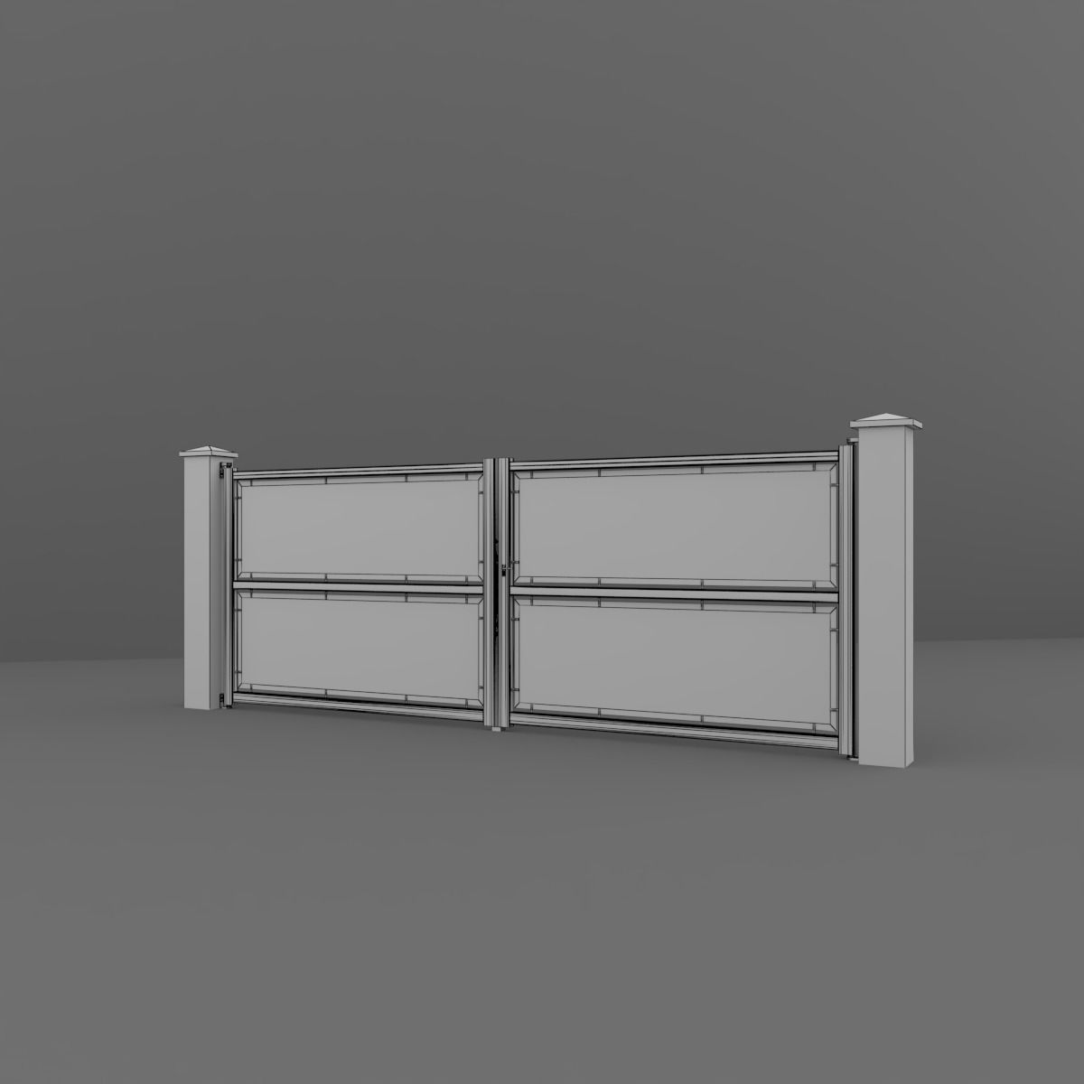 Outdoor Gate 3D model_6