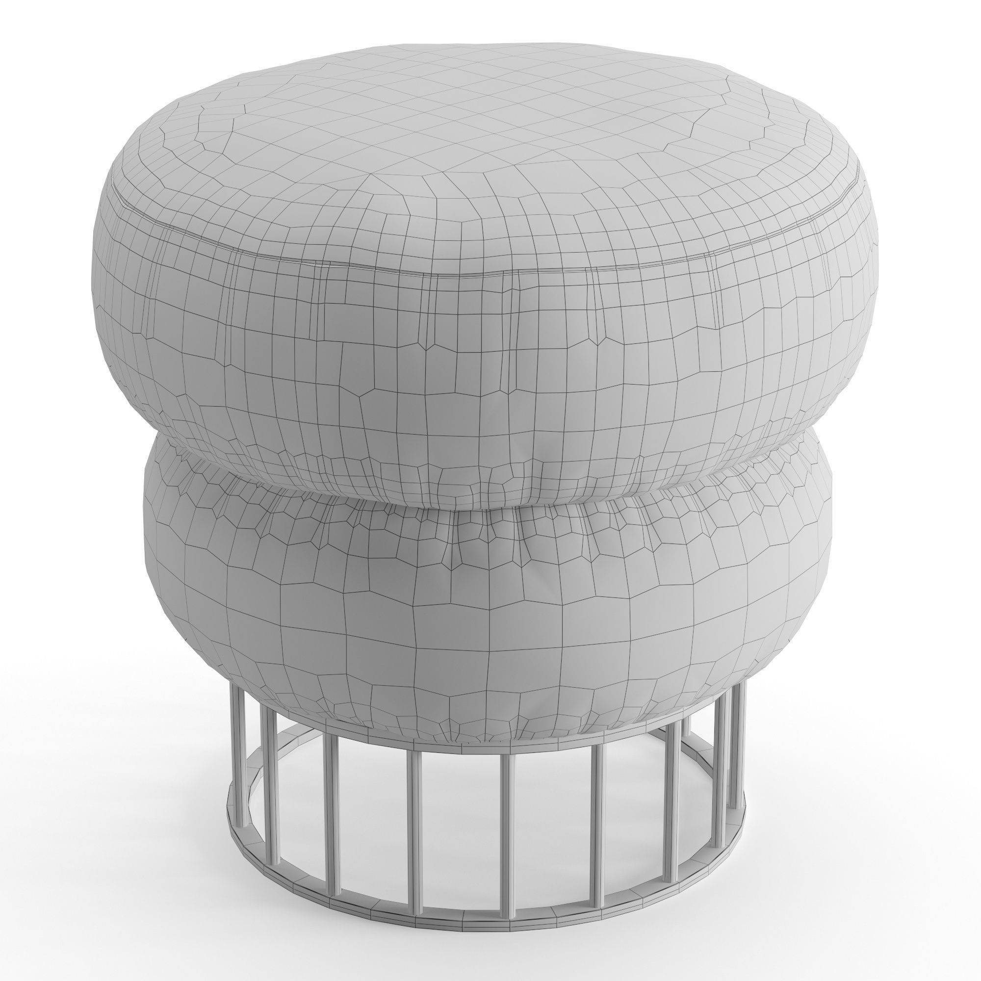 Pouf Mary 3D model_4