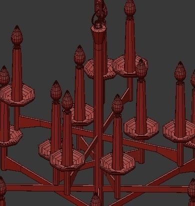 Untitled chandelier 3D model_2