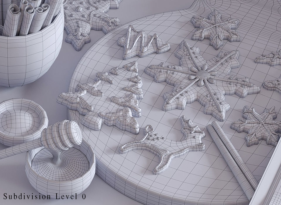 Cooking Christmas Gingerbread Cookies 3D model_19