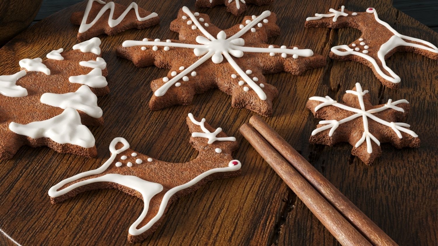 Cooking Christmas Gingerbread Cookies 3D model_4