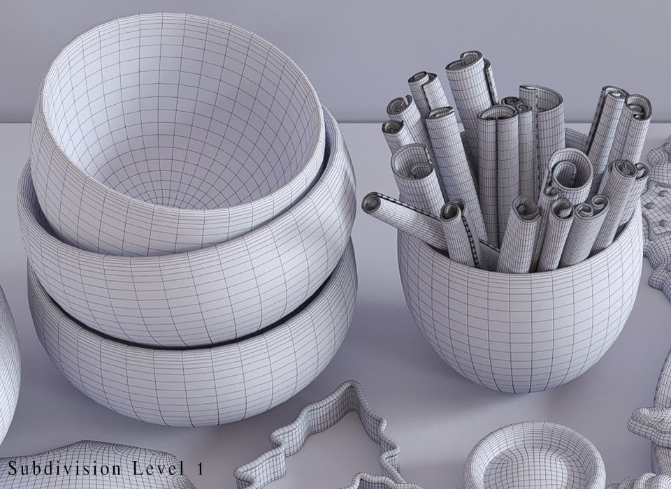 Cooking Christmas Gingerbread Cookies 3D model_16