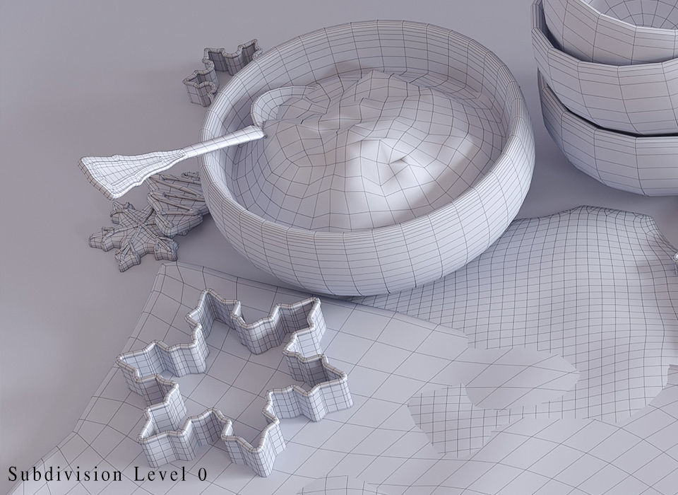 Cooking Christmas Gingerbread Cookies 3D model_15